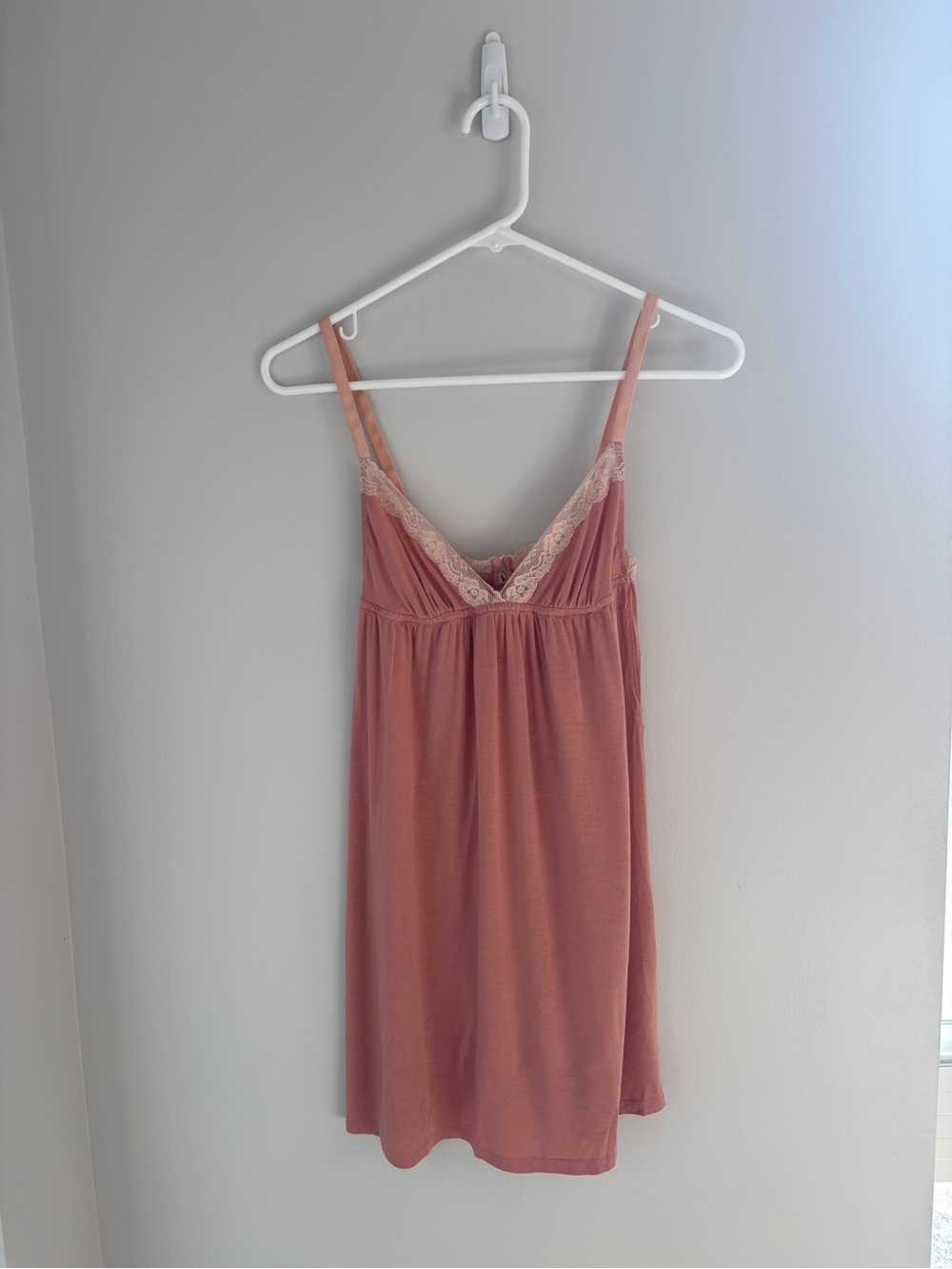Eberjay Pink Lace Trim Pajama Dress
